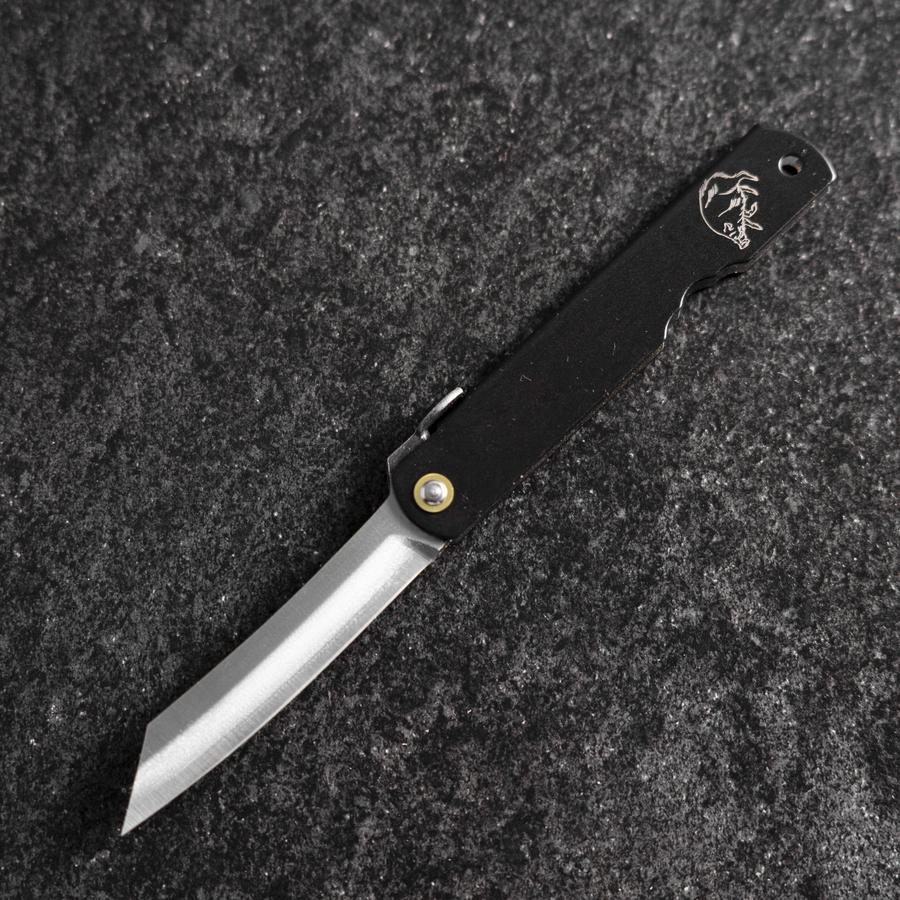 Higonokami Aogami Sternzeichen Wildschwein 80mm Schwarz - Image 2