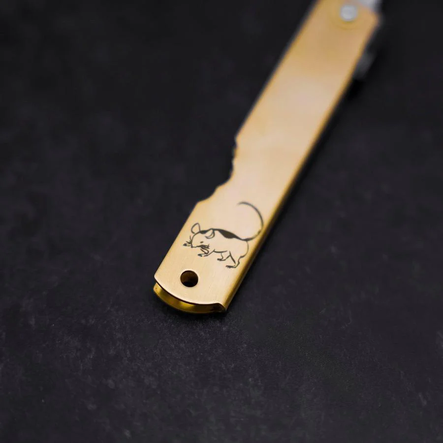Higonokami Aogami Eto Ne 80mm Messing - Image 4