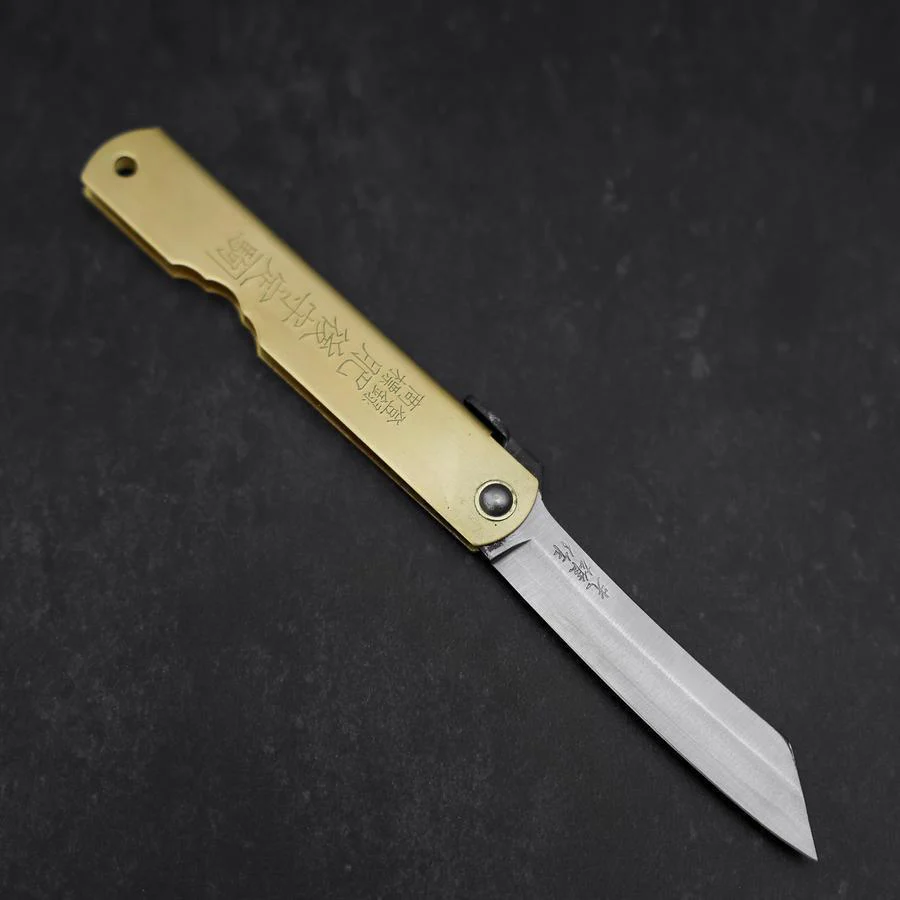 Higonokami Aogami Eto Tori 80mm Messing