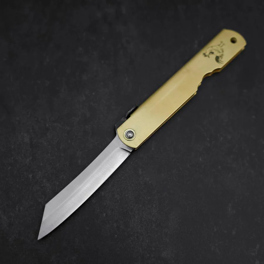Higonokami Aogami Eto Tori 80mm Messing - Image 2