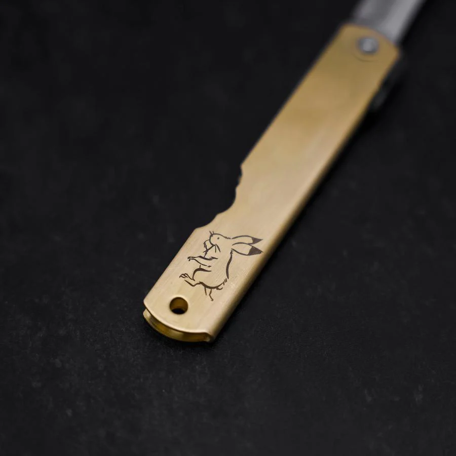 Higonokami Aogami Eto Usagi 80mm Messing - Image 4
