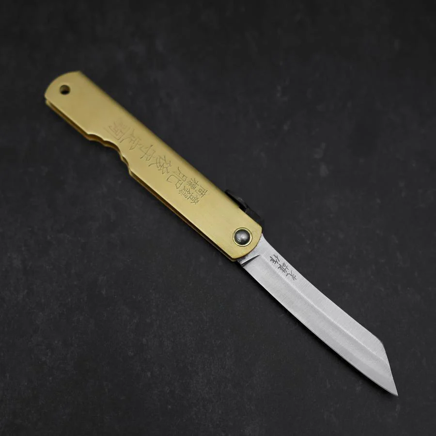 Higonokami Aogami Eto Ushi 80mm Messing