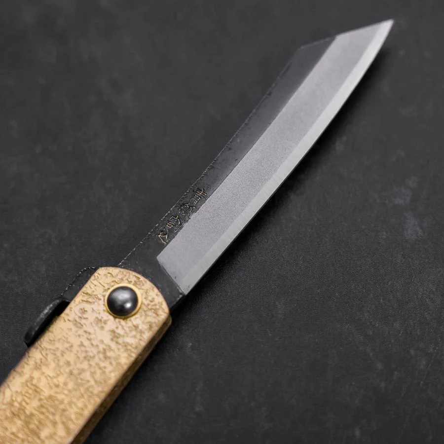 Higonokami Aogami Kurouchi 100mm Helles Gold - Image 3