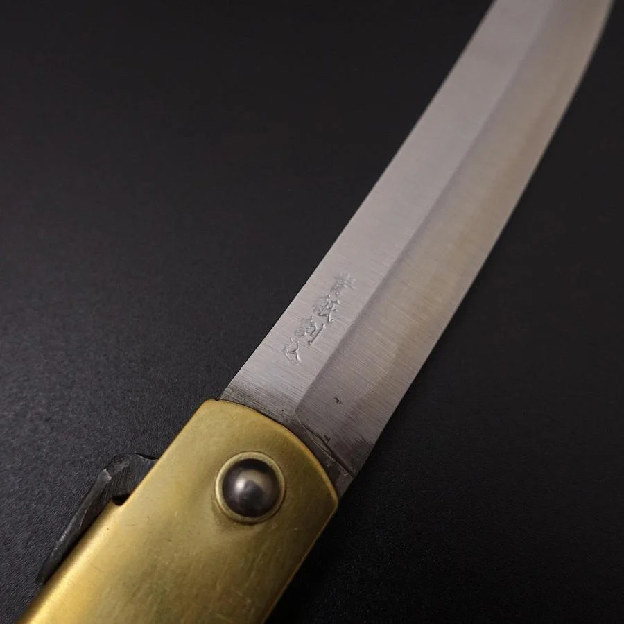 Higonokami Blue Steel 120mm Gold - Image 3