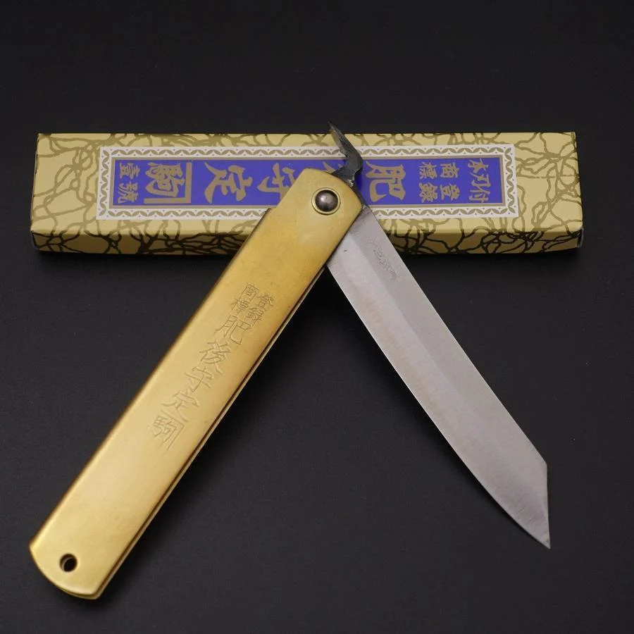 Higonokami Blue Steel 120mm Gold - Image 5