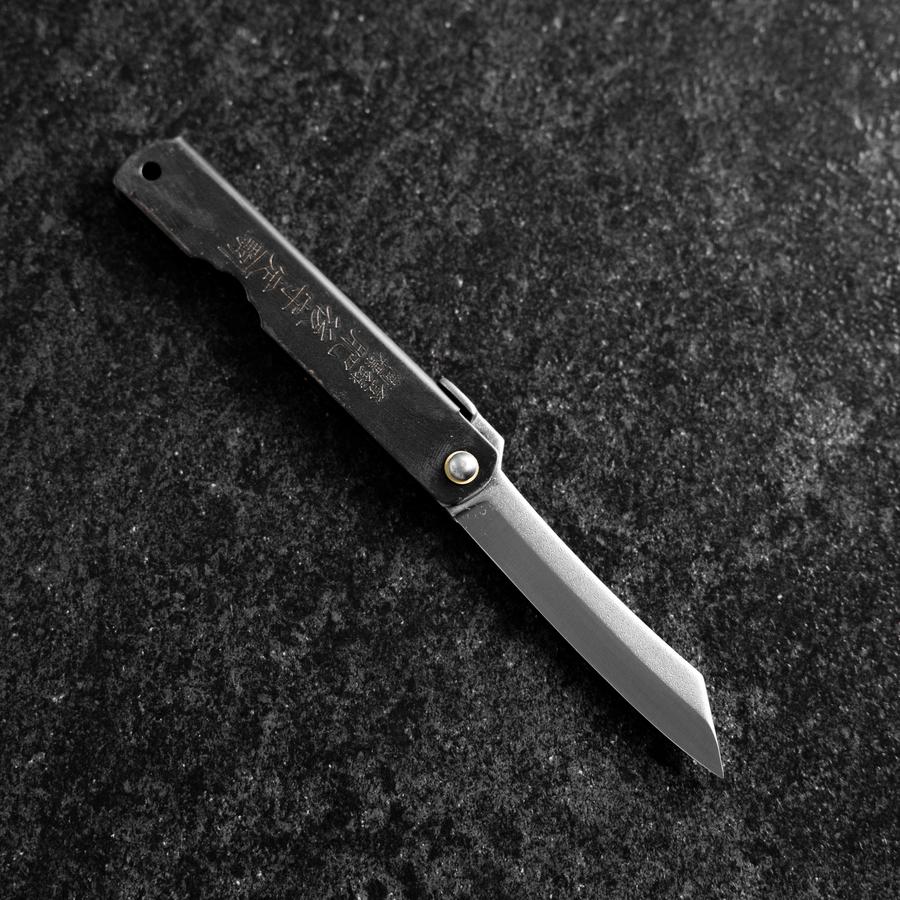 Higonokami Stahl 100mm Schwarz