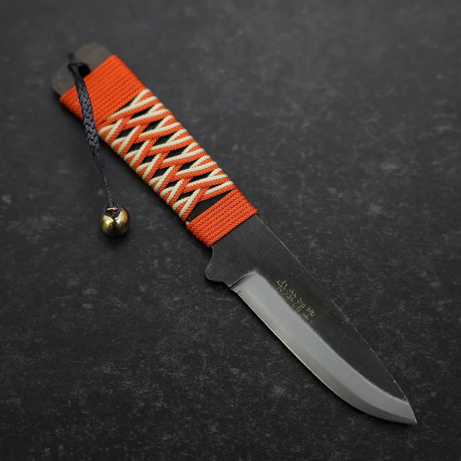 Higonokami Kogatana Typ Kurouchi Aogami mit Scheide 65mm