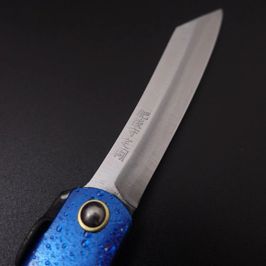Higonokami Mizushibuki Blue Steel Blau 80mm - Image 3