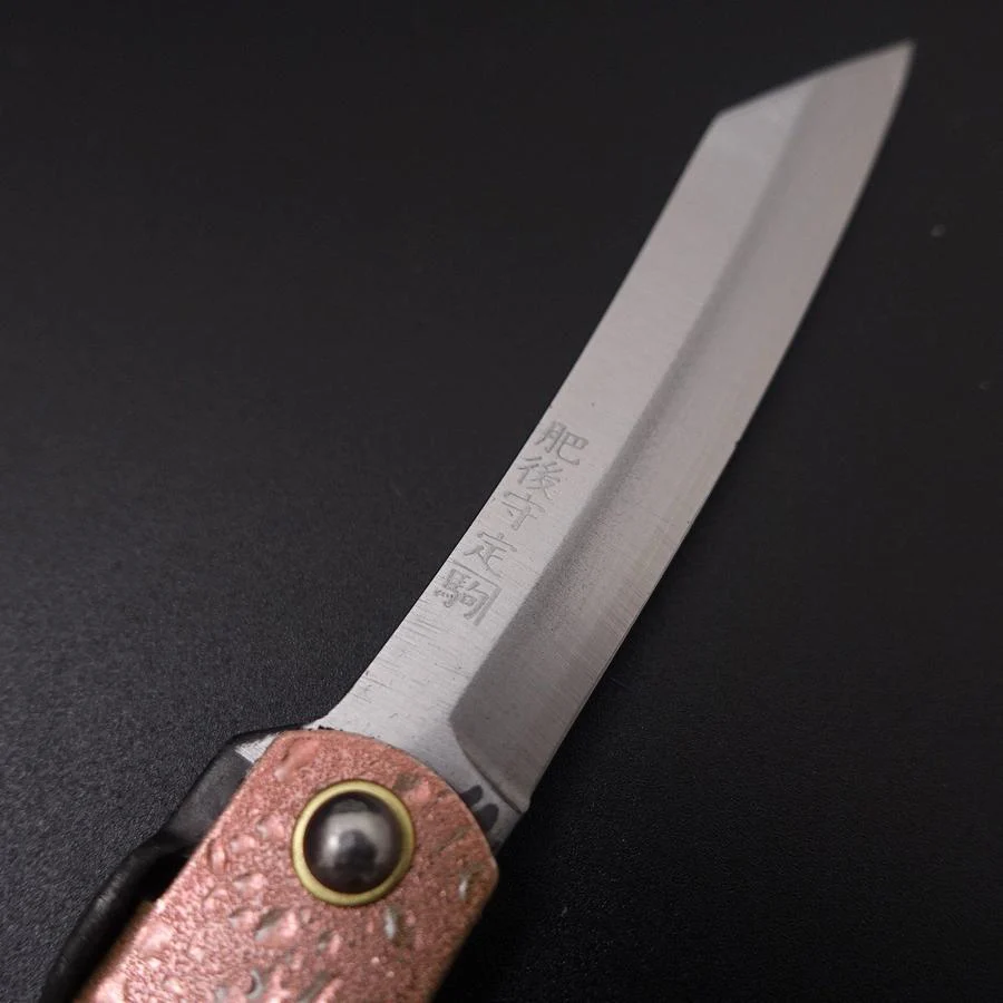 Higonokami Mizushibuki Blue Steel Rosa 80mm - Image 3