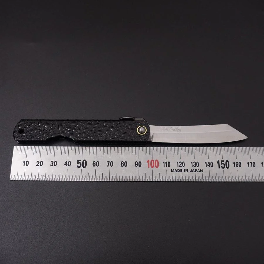 Higonokami Mizushibuki Blue Steel Schwarz 80mm - Image 4