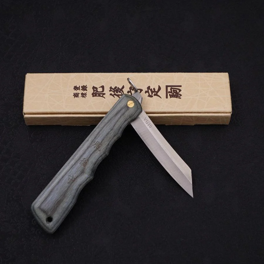 Higonokami VG-10 80mm Graues Holz - Image 5