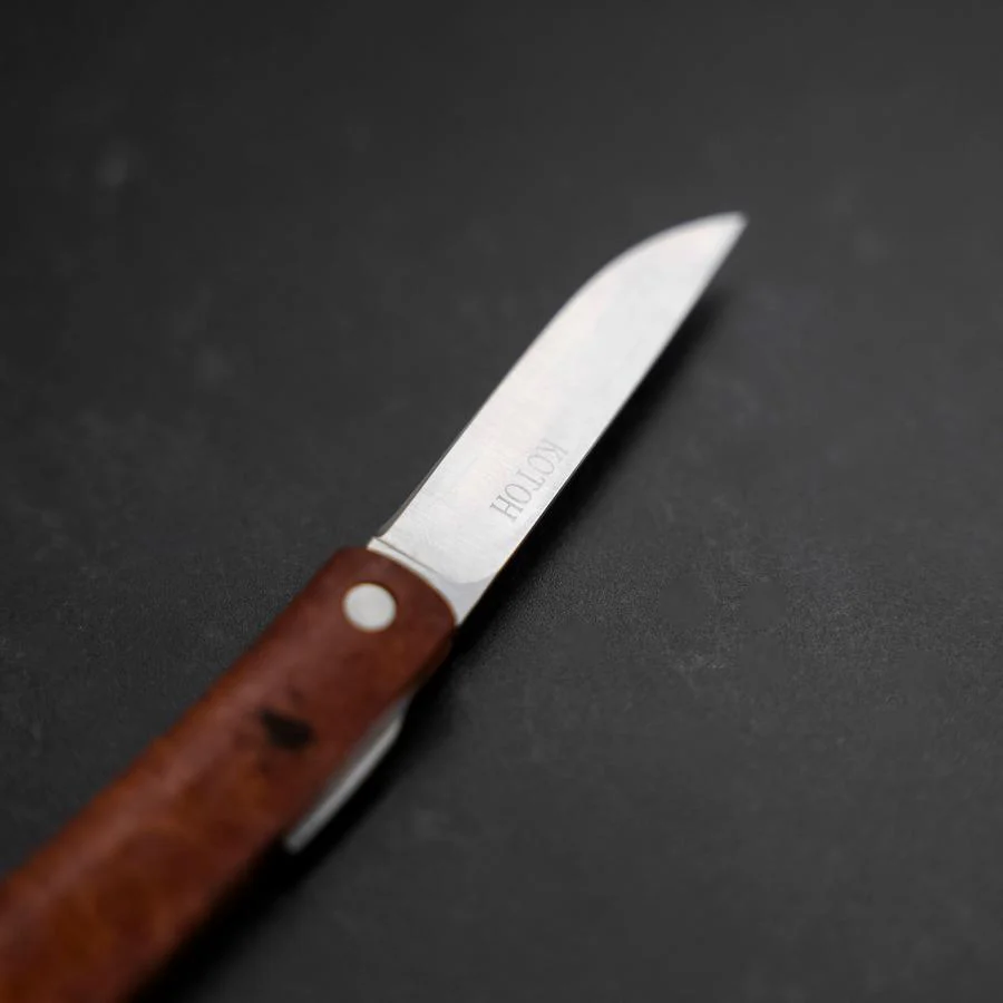 Higonokami VG-10 Karin Outdoor Messer 60mm mit Lederhülle - Image 3