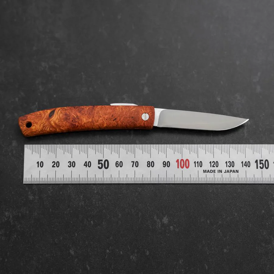 Higonokami VG-10 Karin Outdoor Messer 60mm mit Lederhülle - Image 4