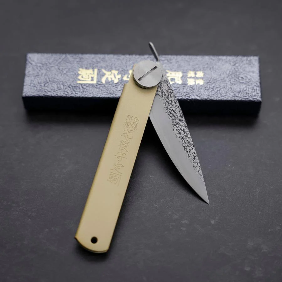 Higonokami VG-10 Outdoor Messer 75mm mit Lederhülle - Image 5