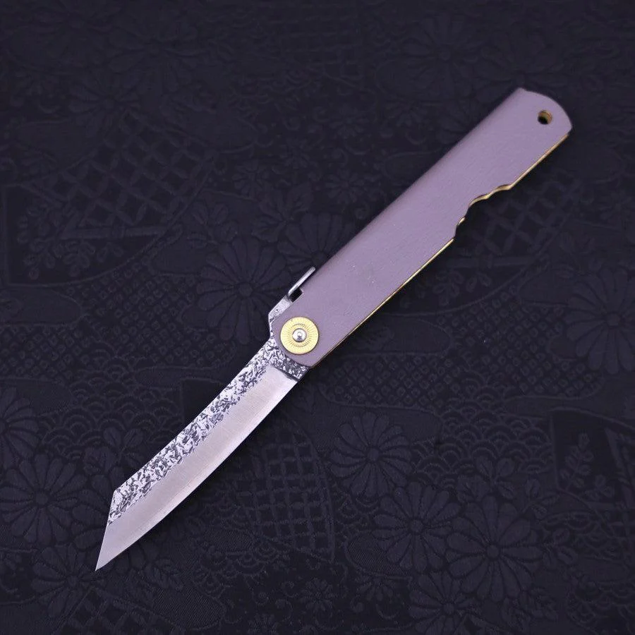 Higonokami VG-10 Tsuchime Leder 80mm - Image 2