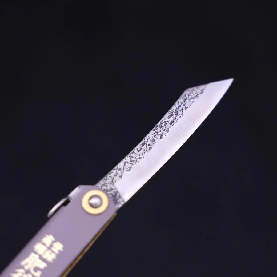 Higonokami VG-10 Tsuchime Leder 80mm - Image 3