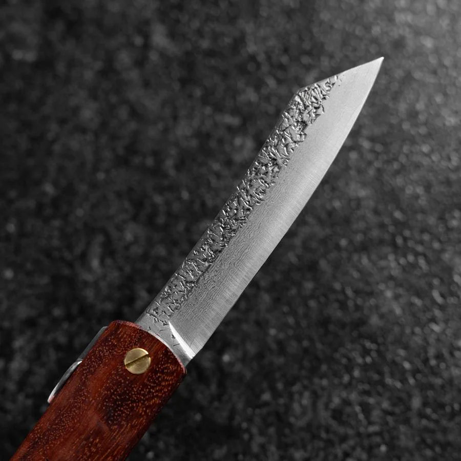 Higonokami VG-10 Tsuchime Rotes Natürliches Holz 100mm - Image 3