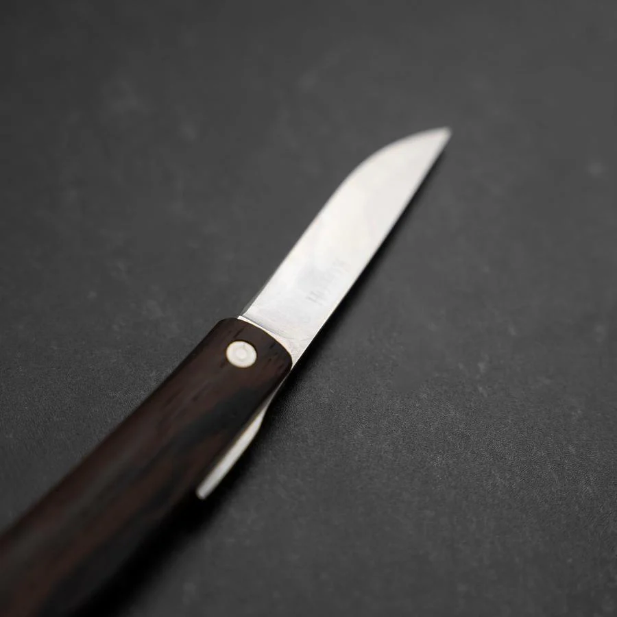 Higonokami VG-10 Wenge Outdoor Messer 60mm mit Lederhülle - Image 3