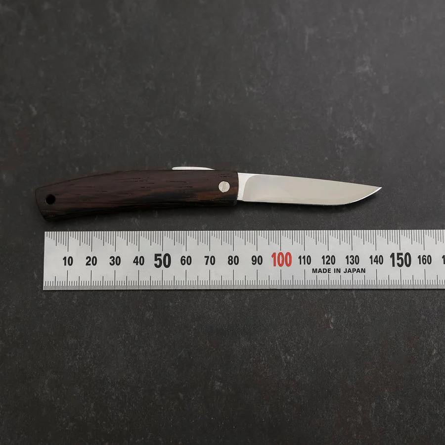 Higonokami VG-10 Wenge Outdoor Messer 60mm mit Lederhülle - Image 4