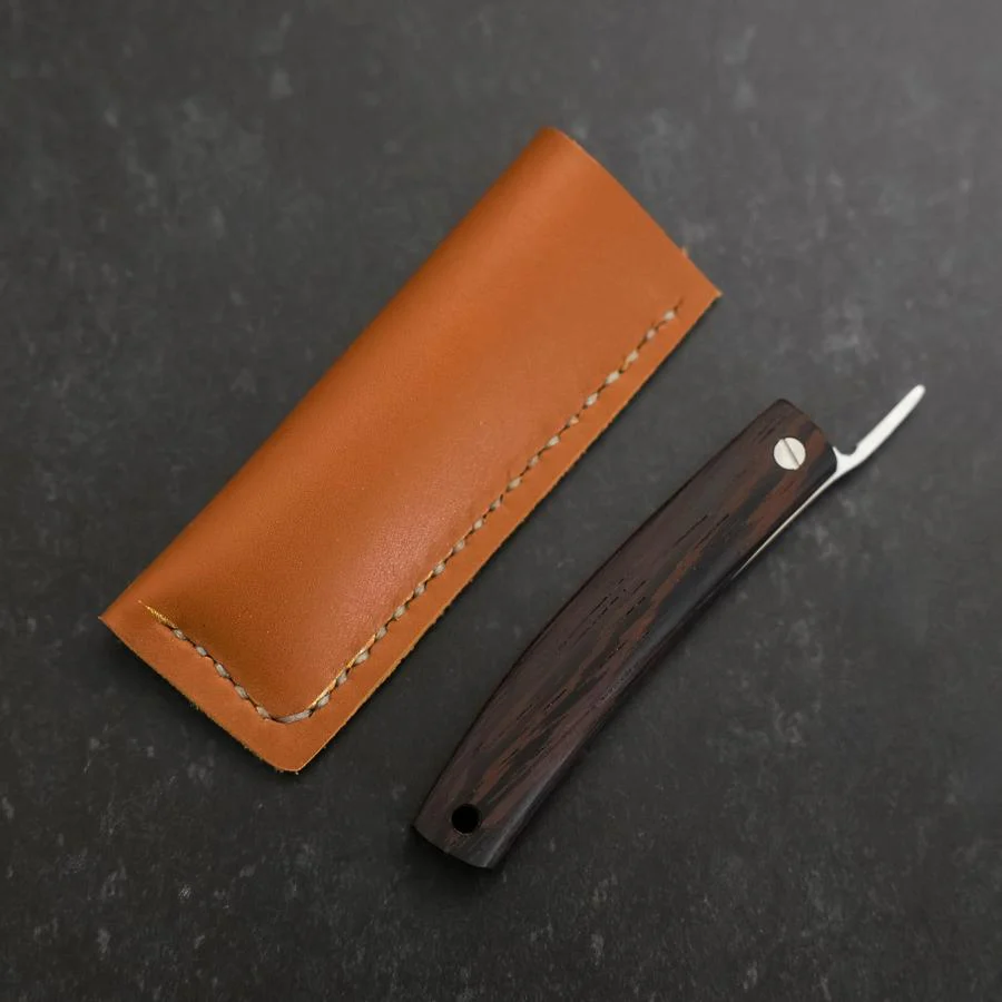 Higonokami VG-10 Wenge Outdoor Messer 60mm mit Lederhülle - Image 5