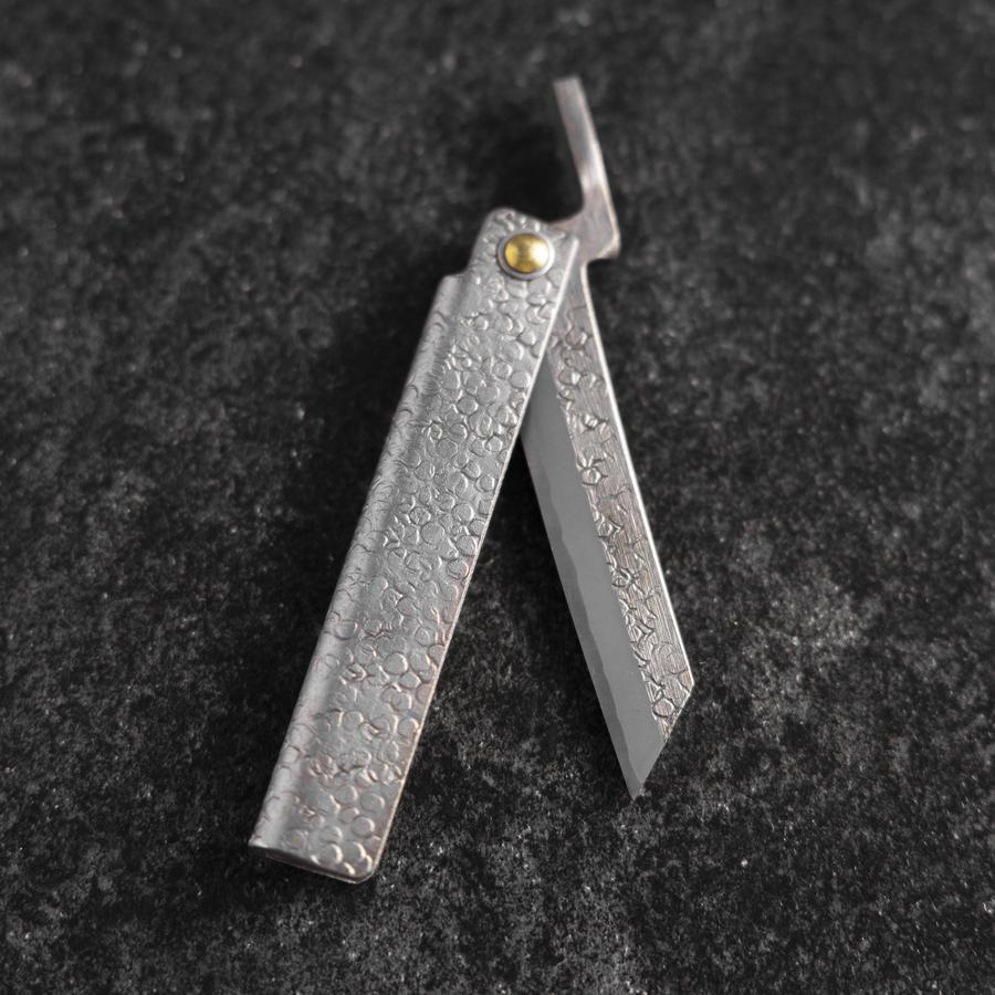 Taschenmesser White Steel #2 75mm Carbon Tsuchime Kanagata mit Paulownia-Holzbox - Image 7