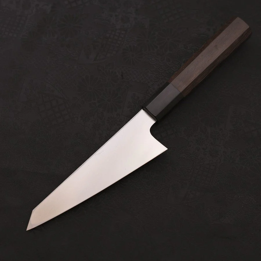 Honesuki Blue Steel #2 Kurouchi Büffelhorn und Wenge Griff 150mm - Image 2