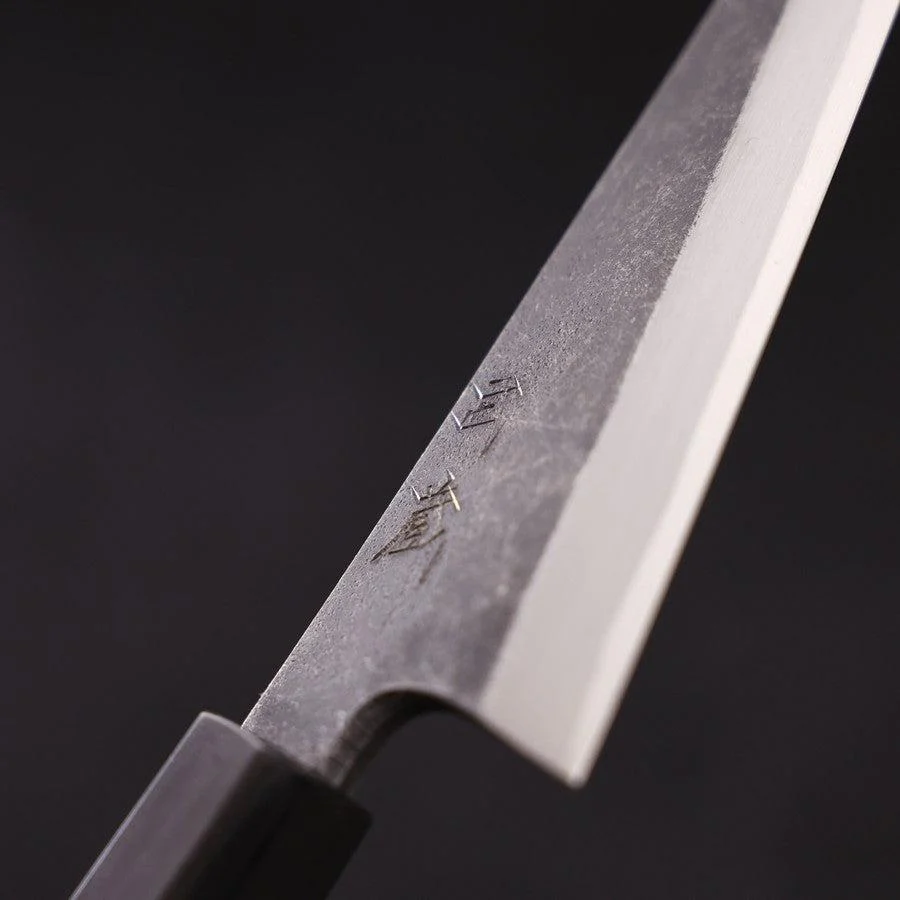 Honesuki Blue Steel #2 Kurouchi Büffelhorn und Wenge Griff 150mm - Image 3