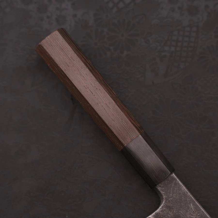Honesuki Blue Steel #2 Kurouchi Büffelhorn und Wenge Griff 150mm - Image 6