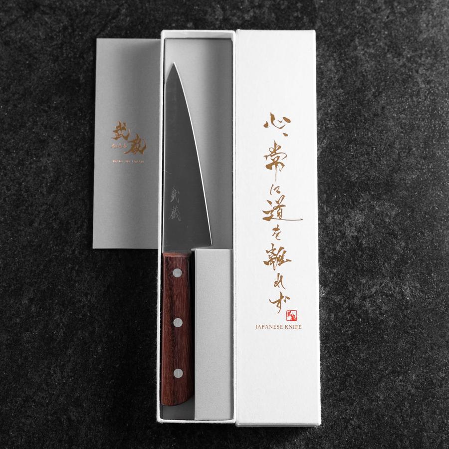 Honesuki Ausbeinmesser SLD Westlicher Brauner Griff 150mm - Image 8