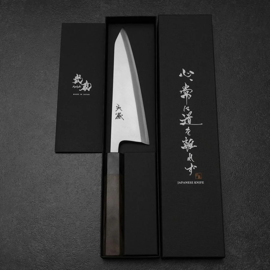 Honesuki White Steel #2 Kasumi Rosenholz Griff 180mm - Image 8