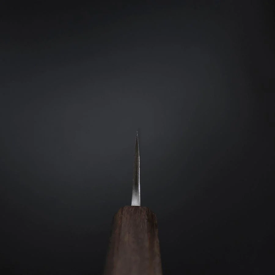 Honesuki White Steel #2 Kurouchi Nashiji Eschenholz Griff 150mm - Image 4