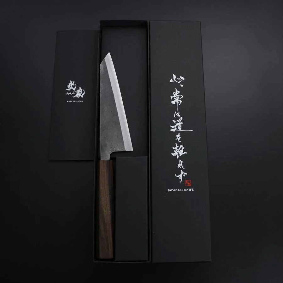 Honesuki White Steel #2 Kurouchi Nashiji Eschenholz Griff 150mm - Image 8