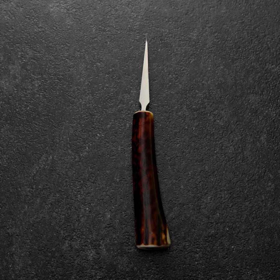 Ice Pick AUS-8 Hirschgeweih Griff 58mm mit Scheide aus Karinholz
