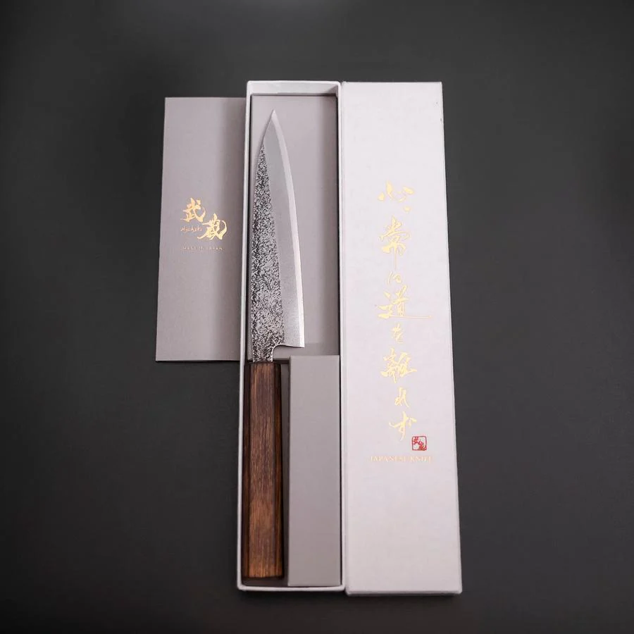 Kaisaki White Steel #2 Nashiji Sumi Urushi Griff 150mm - Image 8
