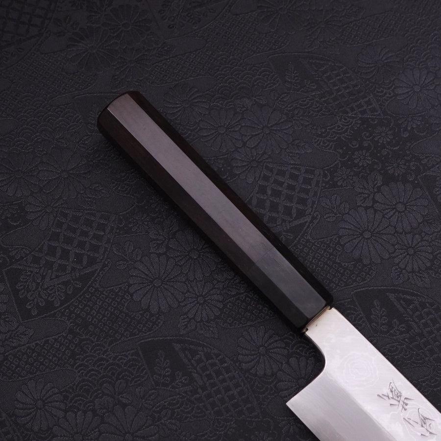 Kama Usuba (Kansai) Blue Steel #2 Suminagashi Büffelhorn und Ebenholz Griff 180mm - Image 6