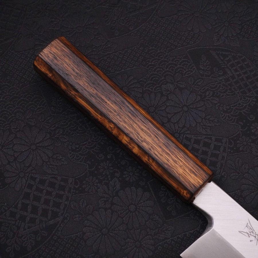Kama Usuba(Kansai) Blue Steel #2 Kasumi Sumi Urushi Griff 180mm - Image 6