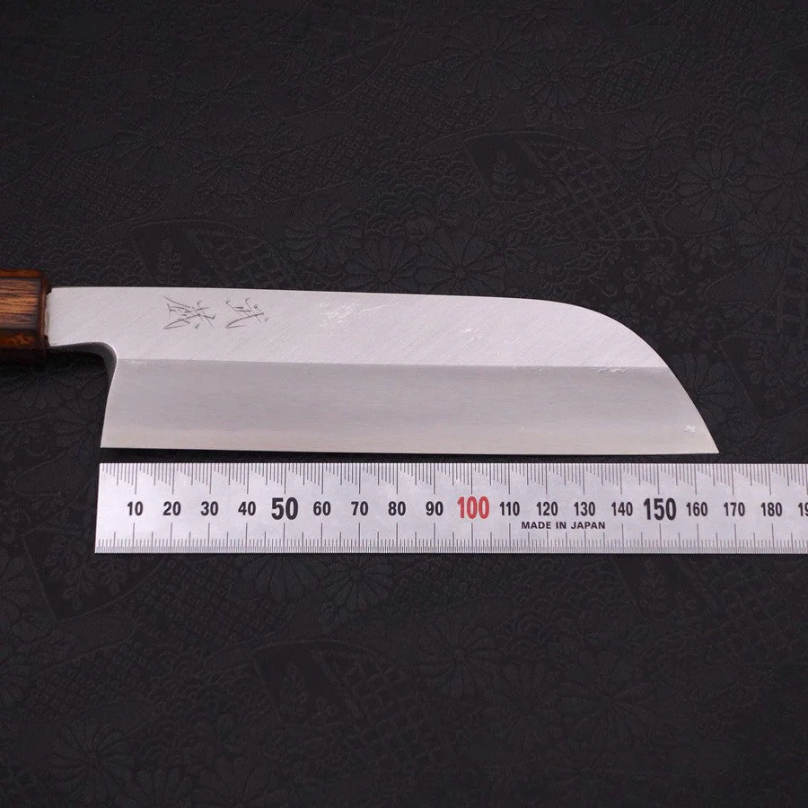 Kama Usuba(Kansai) Blue Steel #2 Kasumi Sumi Urushi Griff 180mm - Image 7