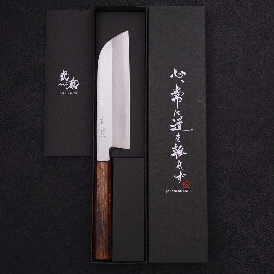 Kama Usuba(Kansai) Blue Steel #2 Kasumi Sumi Urushi Griff 180mm - Image 8