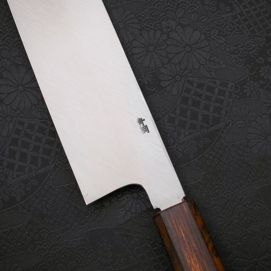 Kama Usuba(Kansai) Blue Steel #2 Kasumi Sumi Urushi Griff 210mm - Image 3