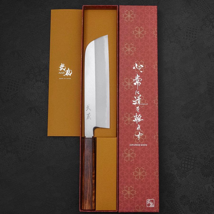 Kama Usuba(Kansai) Blue Steel #2 Kasumi Sumi Urushi Griff 210mm - Image 8