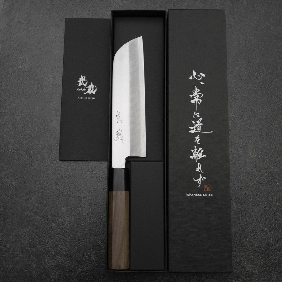 Kama Usuba(Kansai) Silver Steel #3 Kasumi Walnussholz Griff 170mm - Image 8