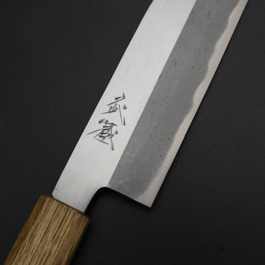 Kawamuki White Steel #1 Poliert Yaki Urushi Griff 110mm - Image 3