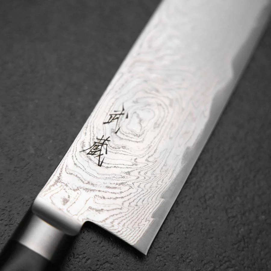 Kiritsuke AUS-10 Damast Schwarzer Westlicher Griff 210mm - Image 3