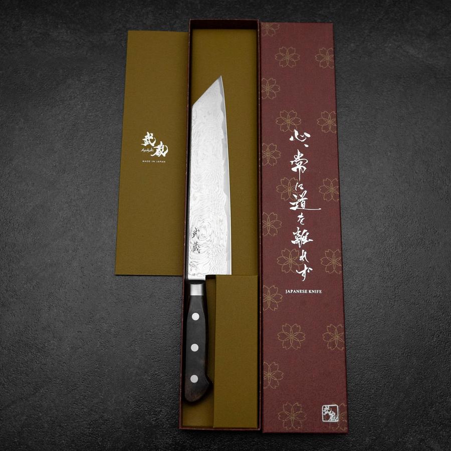 Kiritsuke AUS-10 Damast Brauner Westlicher Griff 210mm - Image 8