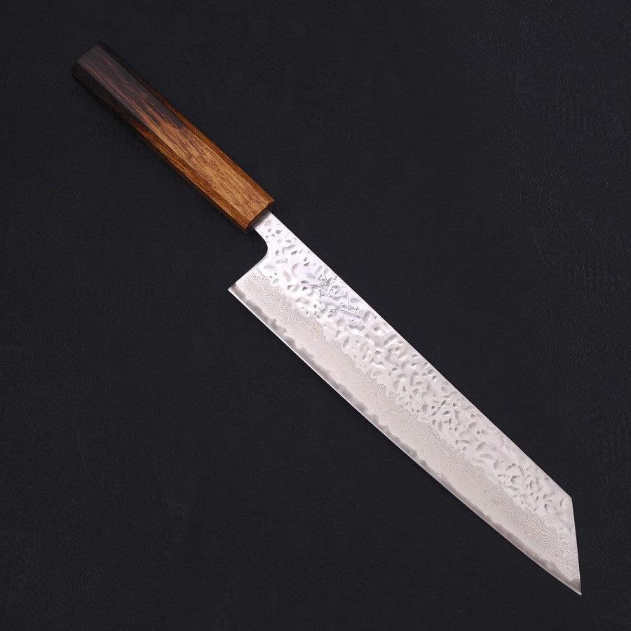 Kiritsuke AUS-10 Kagami Tsuchime Damast Yaki Urushi Griff 240mm