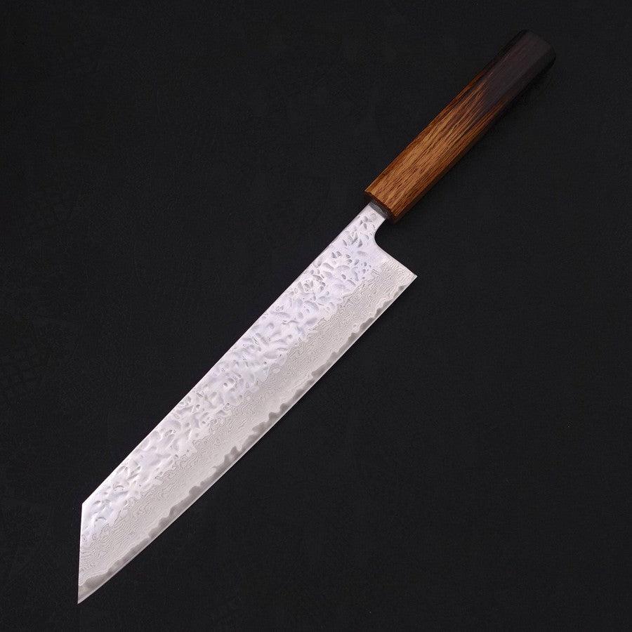 Kiritsuke AUS-10 Kagami Tsuchime Damast Yaki Urushi Griff 240mm - Image 2
