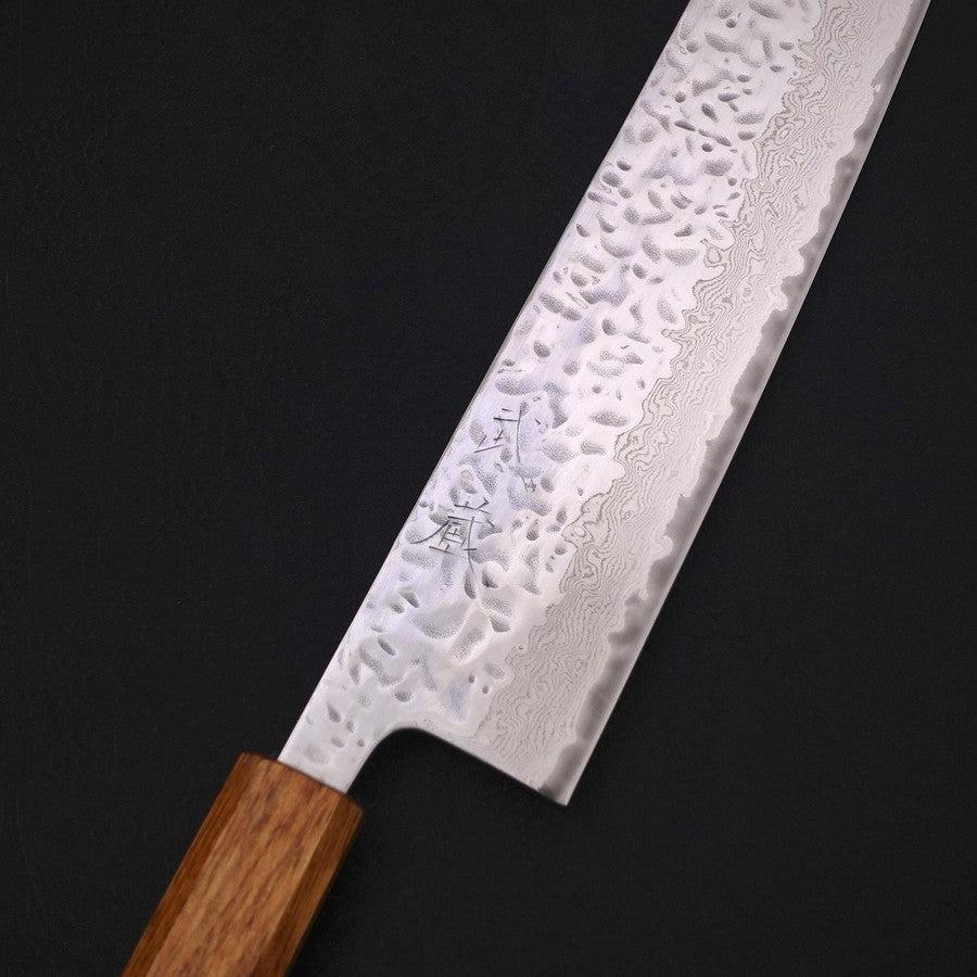Kiritsuke AUS-10 Kagami Tsuchime Damast Yaki Urushi Griff 240mm - Image 3