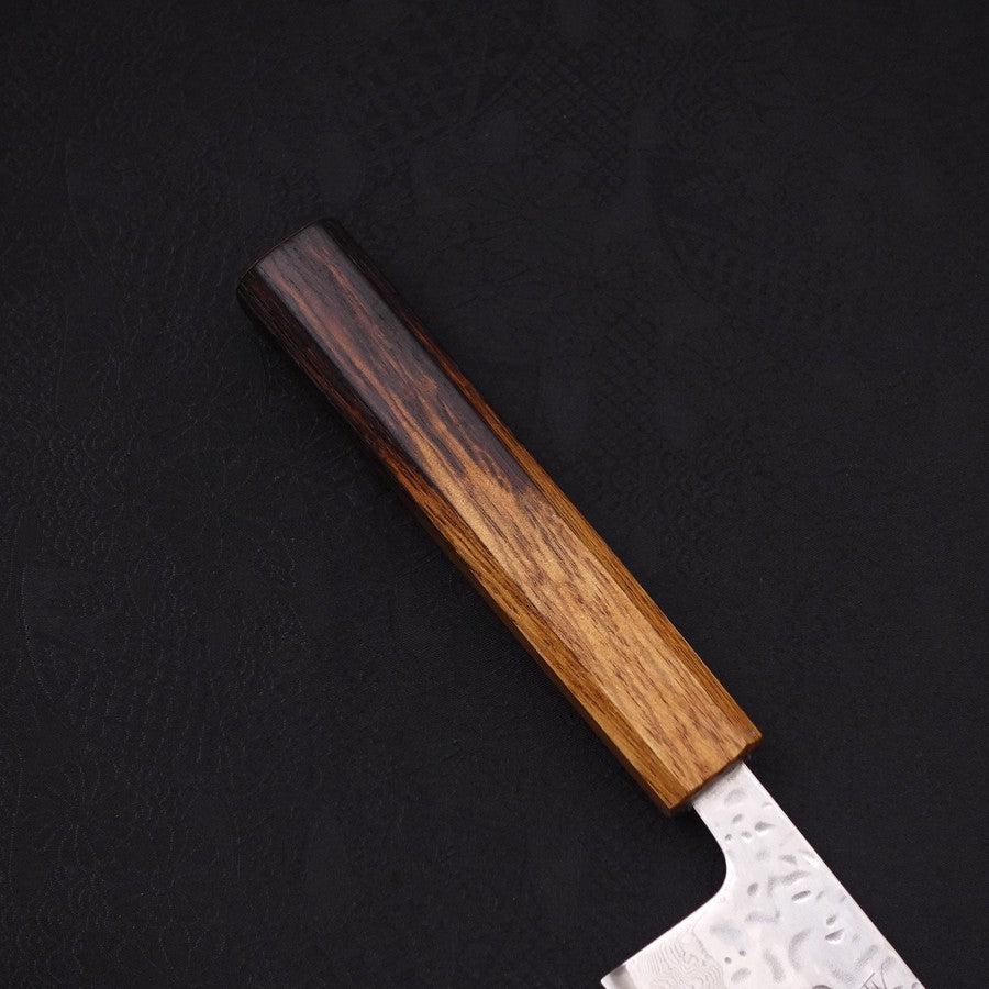 Kiritsuke AUS-10 Kagami Tsuchime Damast Yaki Urushi Griff 240mm - Image 6