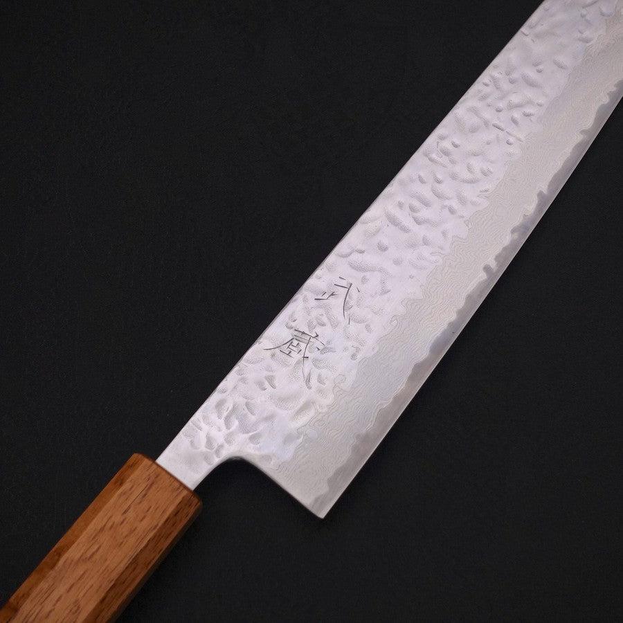 Kiritsuke AUS-10 Kagami Tsuchime Damast Yaki Urushi Griff 210mm - Image 3