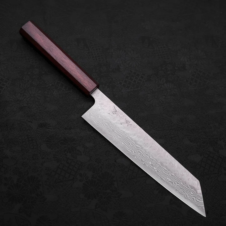 Kiritsuke AUS-10 Nashiji Damast Lila Urushi Griff 210mm